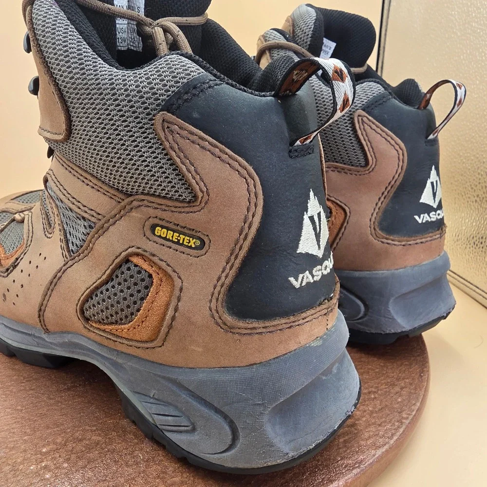 Vasque Breeze Gore-Tex Hiking Boots Mens 13W Brown Leather Waterproof Vibram